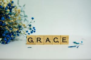 Title letters spelling out grace