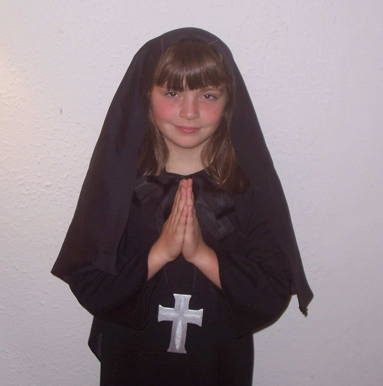 Third grade student as saint