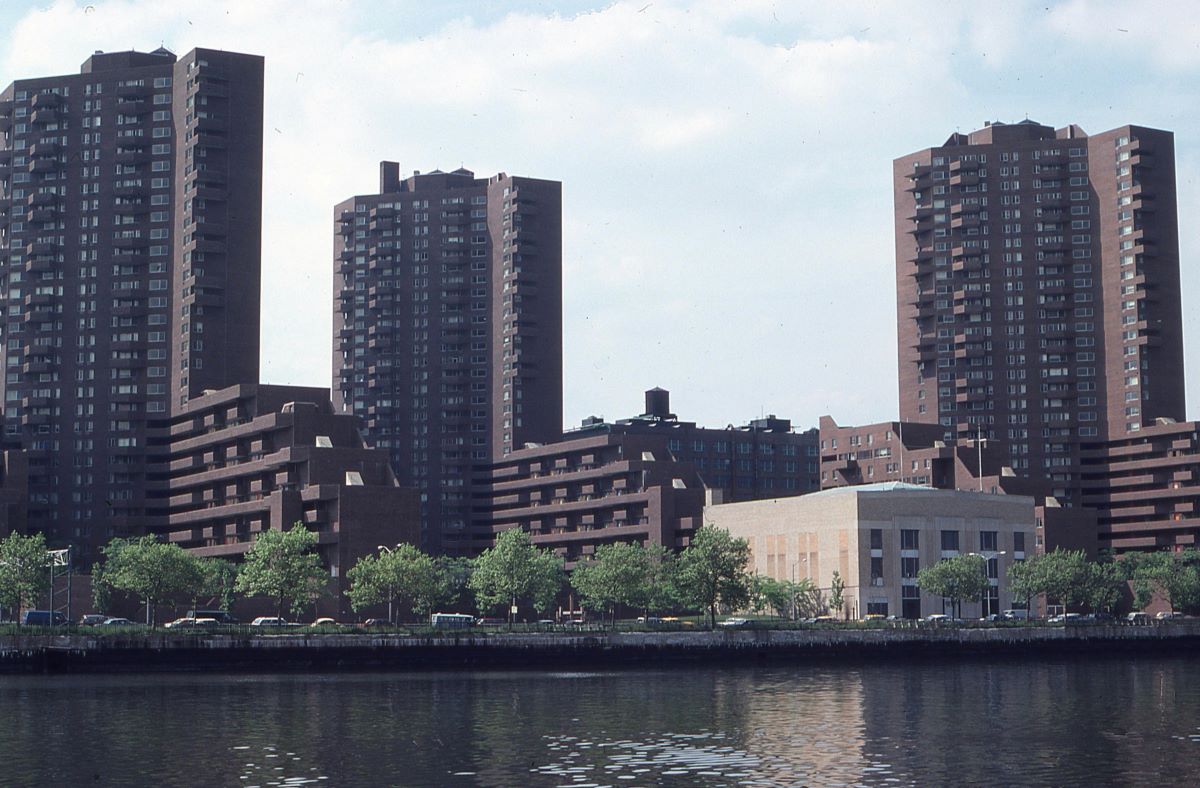 View of multiple buildings in the Bronx, New York City