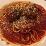 Spaghetti & Meatballs from Layla's Bistro in San Jose, CA