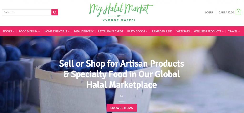 You can sell or buy all sorts of Halal products at the MyHalalMarket online store by Yvonne Maffei