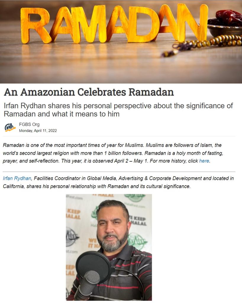An Amazonian Celebrates Ramadan