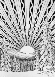 Winter solstice image trees