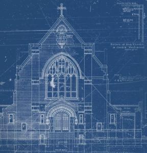 blueprint of a church