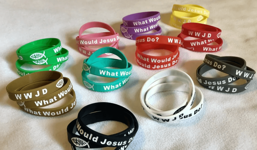 What would Jesus do silicone bracelets