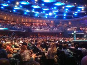Inside of a full Gateway Church from Southlake Texas