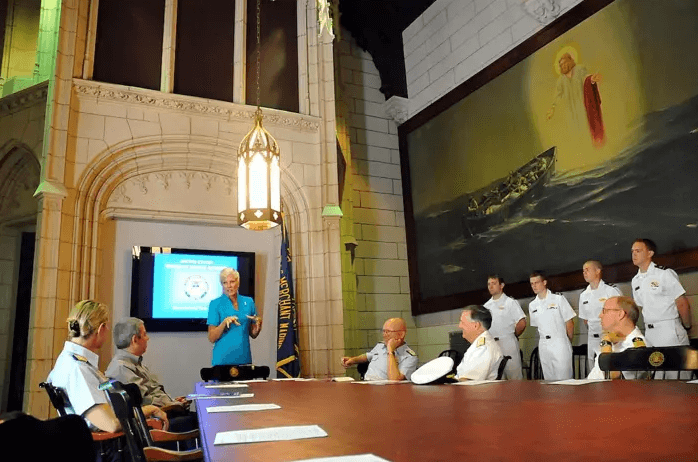 Hunter Wood's picture "Christ on the Water" is now hanging in Sec. Sean Duffy's office.