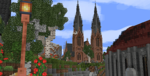Minecraft church in a digital mission field