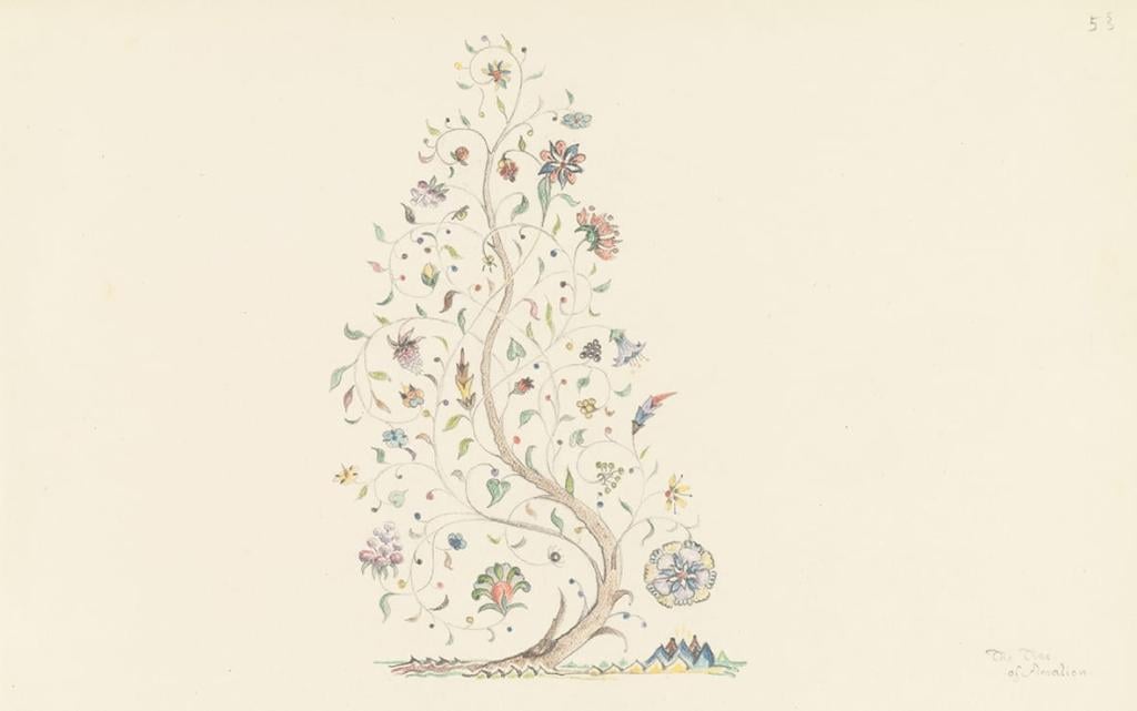 An illustration of JRR Tolkien's The Tree of Amalion before he created Middle Earth