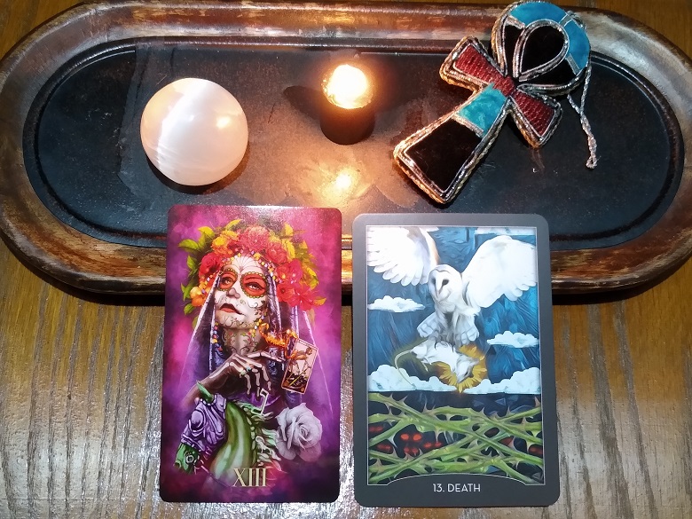 The Death Card from two different tarot decks. 