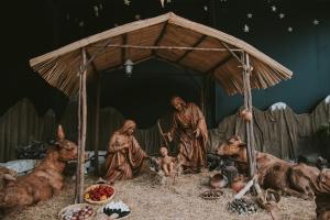 A nativity set
