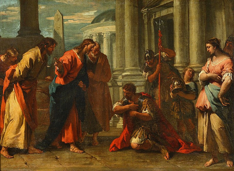 Christ and the Centurion by Sebastiano Ricci, circa 1726-1729. 