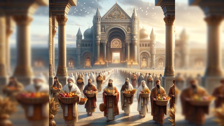 Bikkurim as the Tradition of First Fruits / Image Courtesy of Enterprise College