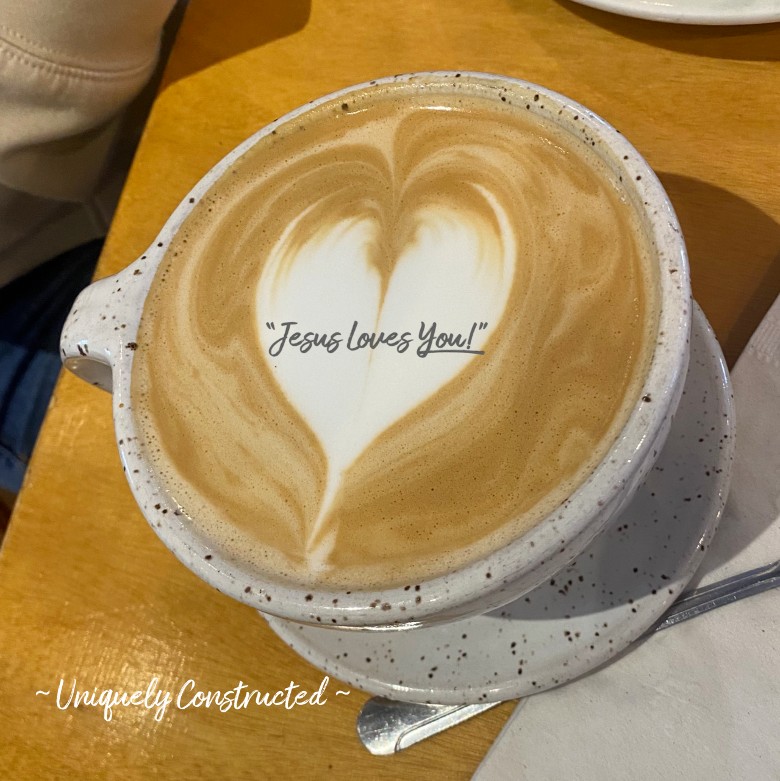Heart in a coffee cup