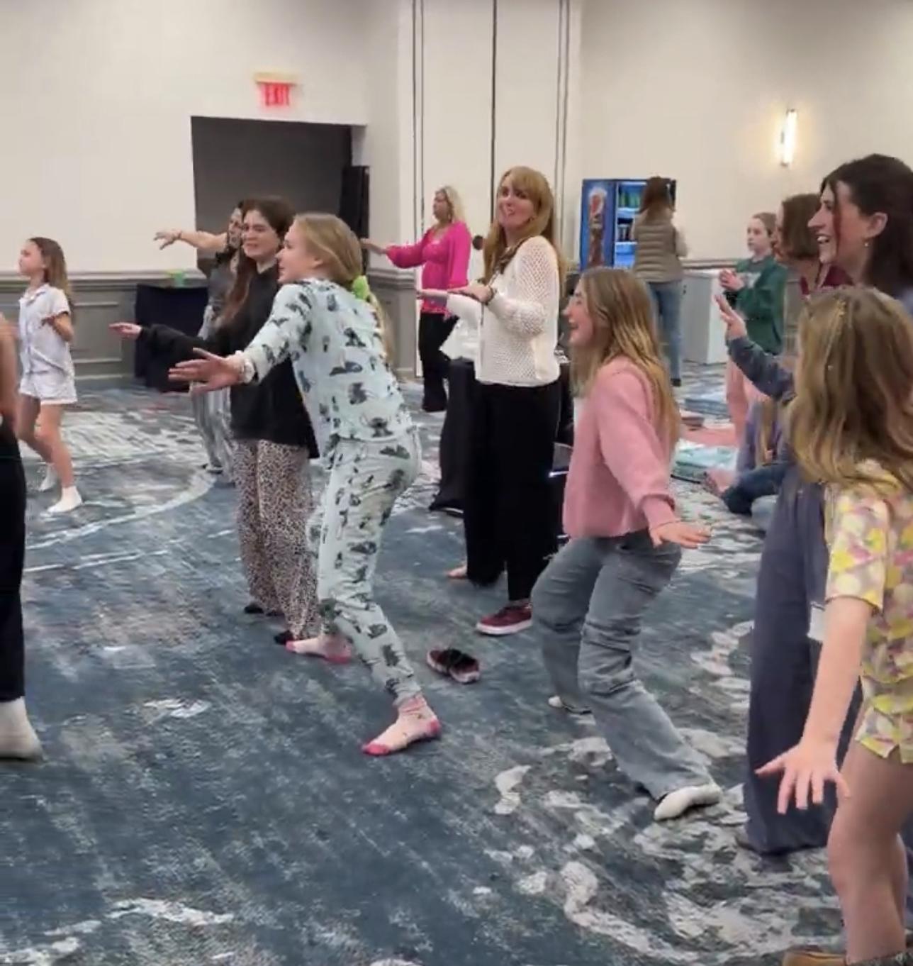 Next Gen girls at dance party Bloom Again VB