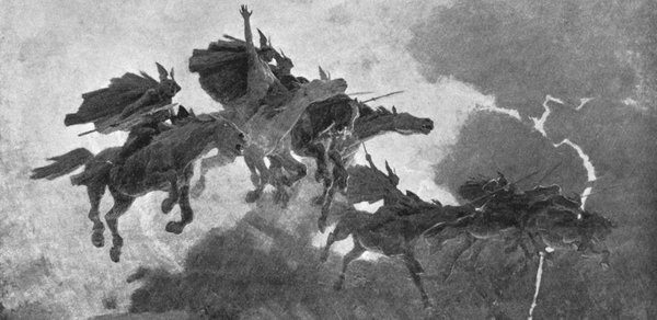 Ride of the Valkyries by John Charles Dolman.  From WikiMedia.   