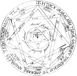 "The Great Pentacle" from "The Key of Solomon."  From WikiMedia.   