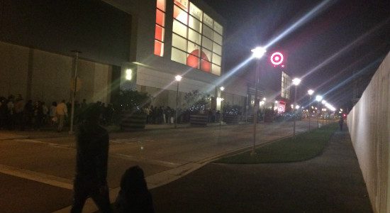 Thanksgiving Night Shopping at a Target in CA. :( 