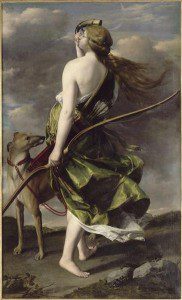 "Diana the Huntress" by Orazio Gentileschi.  From WikiMedia.   