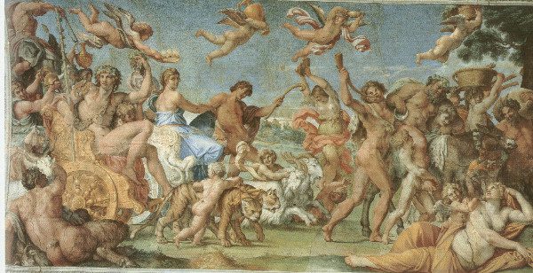 "The Triumph of Bacchus and Ariadne" by Annibale Caracci.  From WikiMedia.   