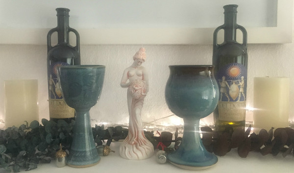 My wife and I's favorite chalices were both purchased at a local art fair.  
