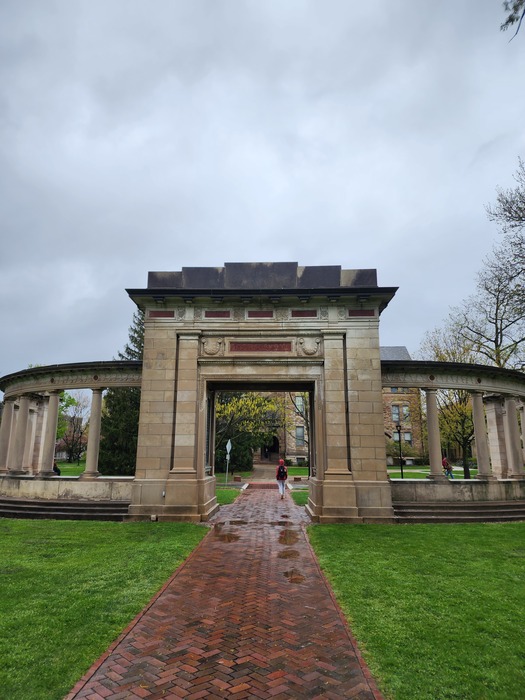 The Oberlin Missionary Monument at Oberlin College, a school founded with a strongly evangelical ethos (photo by author)