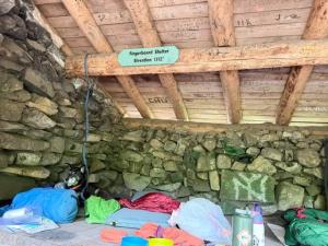These shelters were built as cabins back in the 30's by the CCC