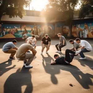 Image | Christian breakdancers | generated by the author, May 2025