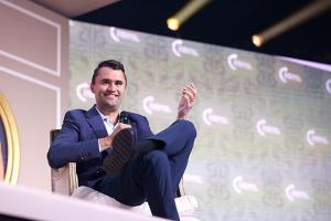 Photo | Charlie Kirk speaking with attendees at the 2025 Young Women's Leadership Summit at the Gaylord Texan Resort & Convention Center in Grapevine, Texas | courtesy of Gage Skidmore, Wikimedia Creative Commons