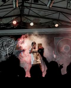 Photo | Dizasta Vina at the Hip Hop Asili Festival | courtesy of Benix Mby, Wikimedia Creative Commons