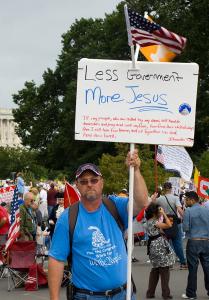 Photo | Christian protestor at an event in 2009 | courtesy of Wikimedia Creative Commons