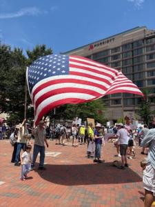 Photo | No Kings event in Durham, North Carolina, 2025 | courtesy of Willthacheerleader18, Wikimedia Creative Commons