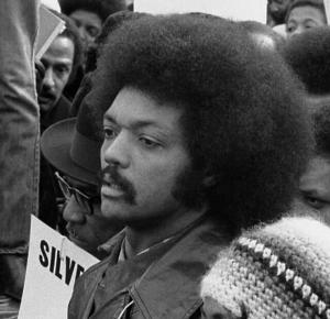 Photo | Jesse Jackson at a rally, January 15, 1975 | courtesy of Thomas J. O'Halloran, Wikimedia Creative Commons