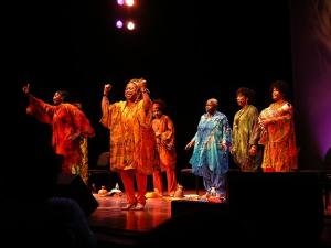 Photo | Sweet Honey in the Rock | live at Ravinia | courtesy of Sweet Honey in the Rock, Wikimedia, Creative Commons