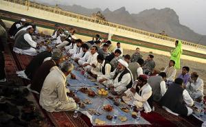 Photo | Iftar Dinner in Celebration of Ramadan | courtesy of Provincial Reconstruction Team Farah, Wikimedia Creative Commons
