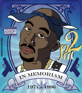 Photo | Drawing of Tupac Shakur, by Gringolivier | courtesy of Gringolivier, Wikimedia Creative Commons
