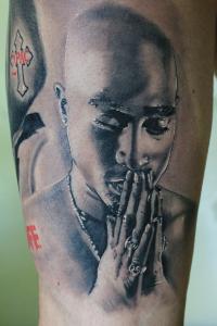 Photo | Tattoo of Tupac Shakur, by Muyayo | courtesy of Muyayo Tattoo, Wikimedia Creative Commons