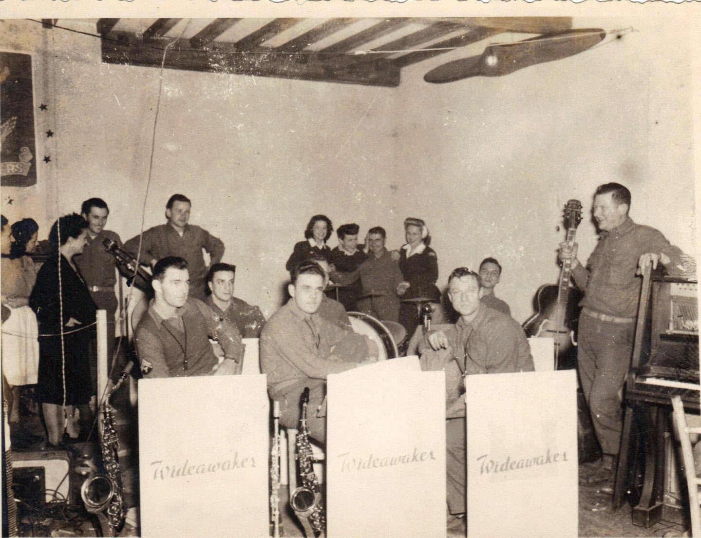 Army Dance band, England, 1944 Family photo.