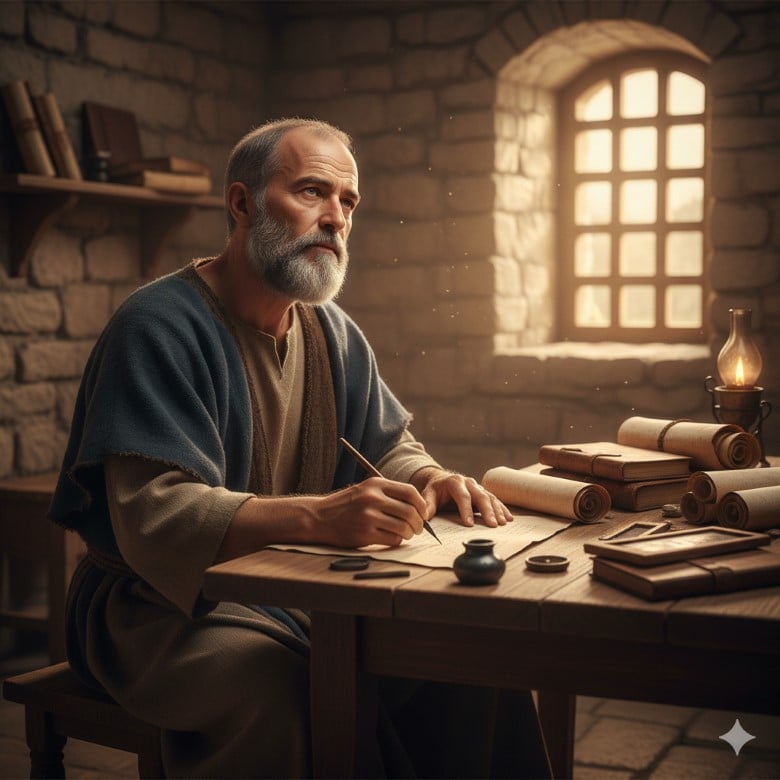 Paul writing letters 