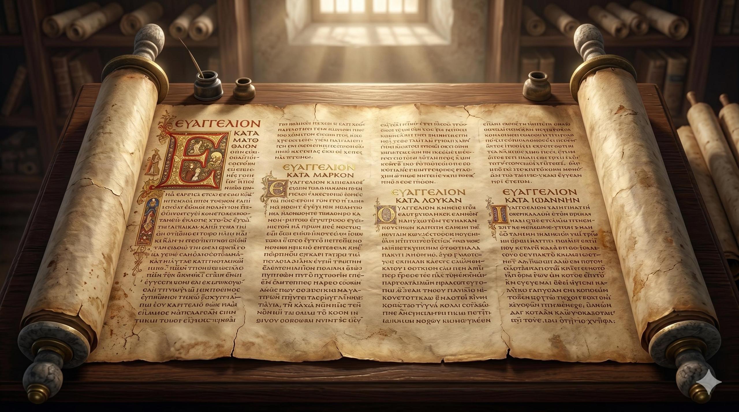 Gospel scroll Gemini image by William T. Orr, Jr.