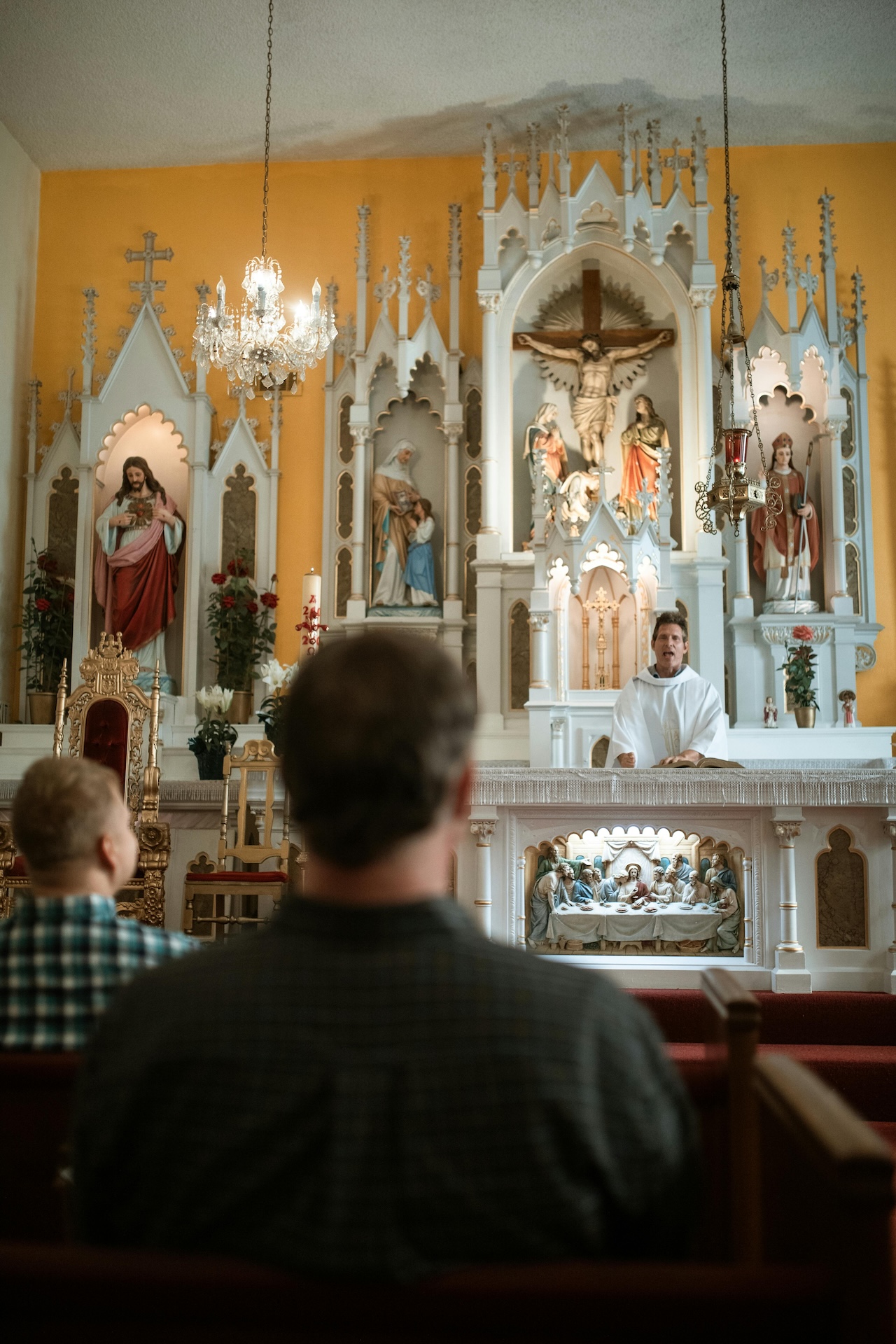 Faithful Attend Catholic Mass