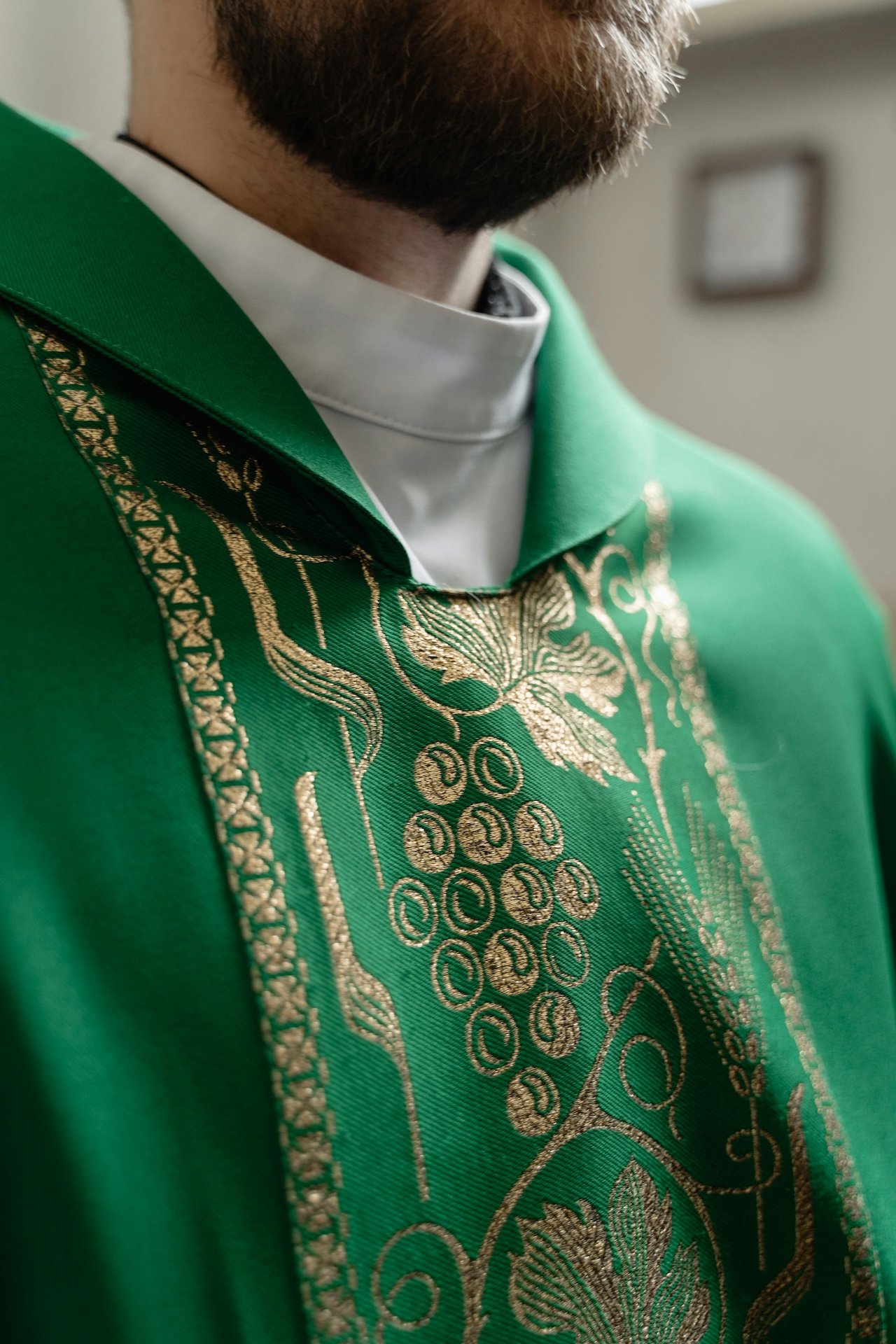Priest in vestments