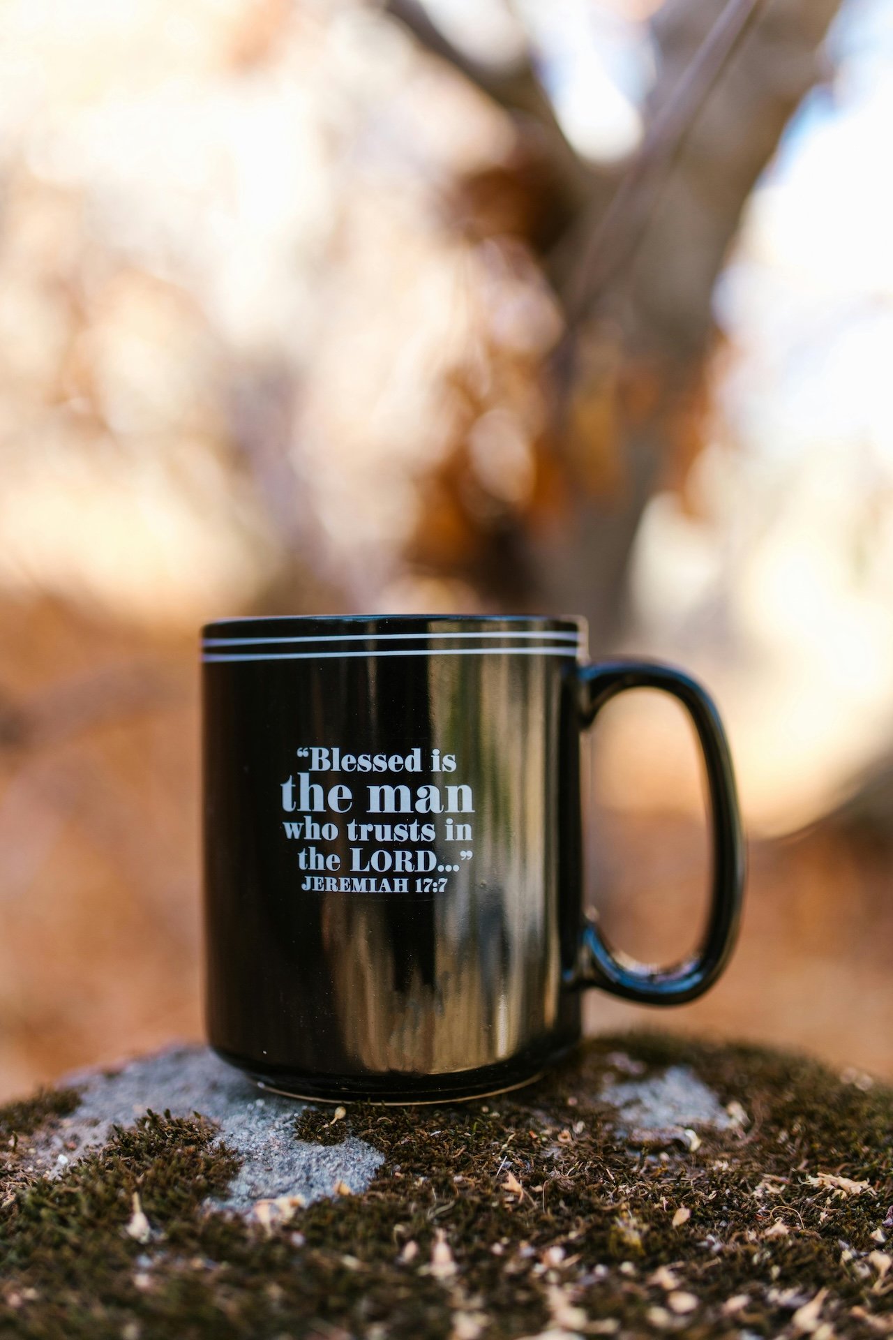 coffee mug with verse from the Book of Jeremiah