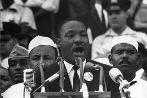 MLK giving the “I Have a Dream” speech