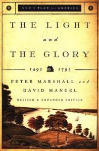 Book cover for the latest edition of <i>The Light and the Glory</i> by Peter Marshall and David Manuel.