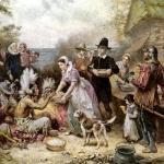 The First Thanksgiving by Jean Leon Gerome Ferris (1863-1930) which hangs in the Library of Congress.
