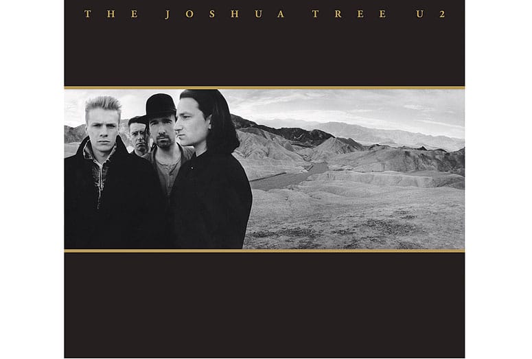 Original album cover for U2's "The Joshua Tree". Featured in a Patheos article by Mark Whitlock called 6 Albums that transformed CCM