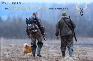 two hunters and dog