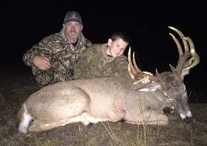 Zeke & Aidan with Aidan's 2015 buck