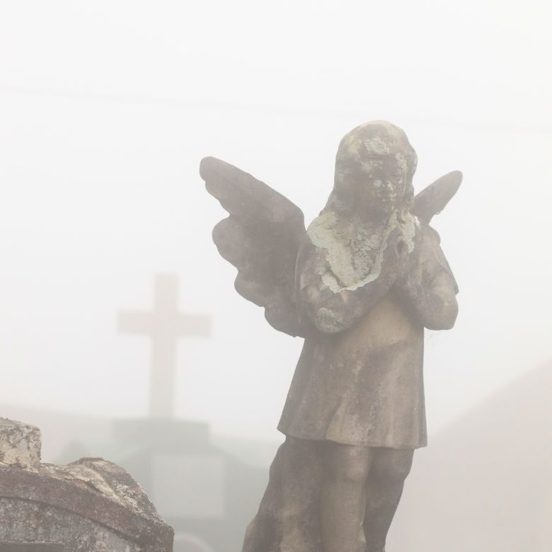 A Statue of an Angel praying